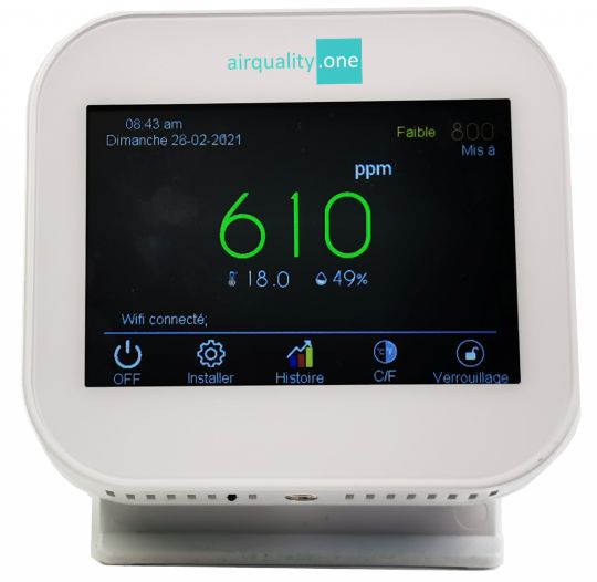 [HW-IAQ-1] Gaisa kvalitātes sensors, CO2, Temperature, RH, Wifi
