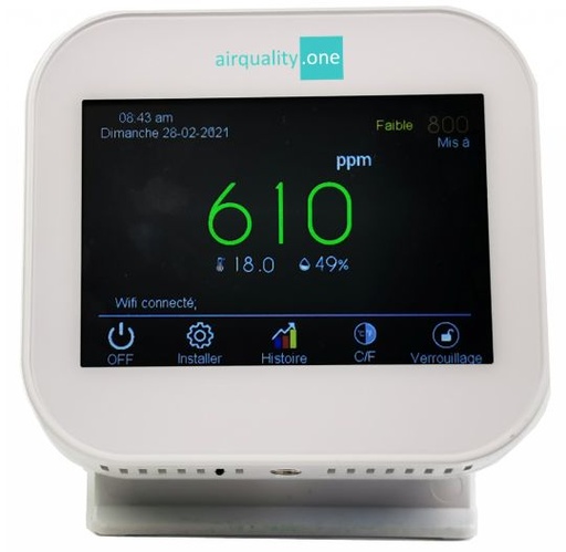 [HW-IAQ-1] Air quality meter, CO2, Temperature, RH, Wifi